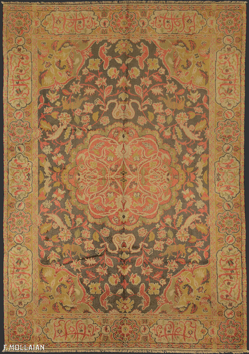 Semi-Antique European Silk Rug n°:10280892